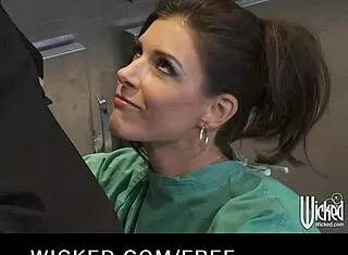 Brunette doctor india summer at work with big-dick