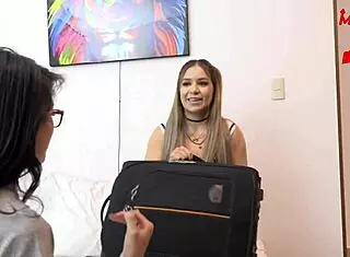 Woman Returns from Trip for Threesome with Boyfriend and Friend