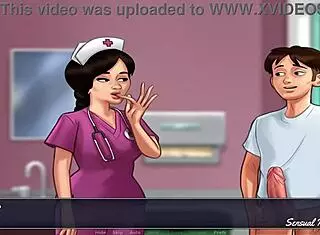 ในซัมเมอร์ไทม์ซาก้า พยาบาลเงี่ยนอมควยเด็ดสุดๆ