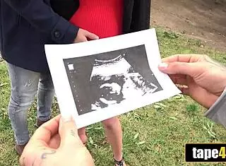 Intensely Fucking Cuckold's Hot Pregnant Girlfriend for Money