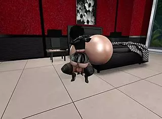 Jenn and maggie in bedroom fun.