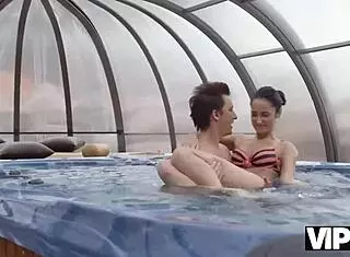 Wow, this old guy’s got moves with Angie Moon for dirty fun! 😜