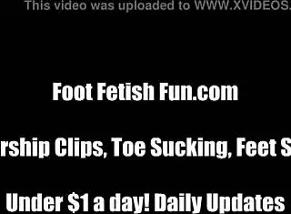 Four Girls Feet For You To Fuck With Licking And Footjob.