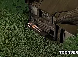 3D BRUNETTE BABE GETS HER TITS and PUSSY FUCKED HARD by DWARF in HENTAI SCENE!