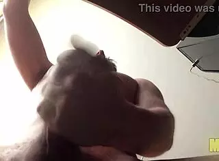 Young guy alone masturbating monster cock 😏
