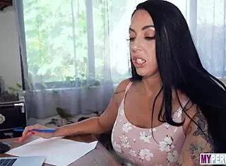 Stepmom Lillith Morningstar provides focus training in the morning.