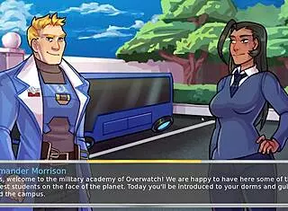 Tracer Gives Us Head In Uncensored Hentai Anime Parody Game