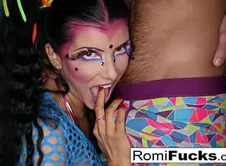 romi rain sucking big cock till cum