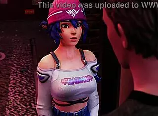 kiriko from overwatch gives a steamy blowjob to a stranger in 3d