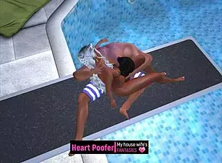 Photo taken at public pool jumping board