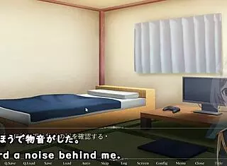 Playing hentai game with subtitles 😊