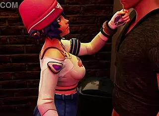 kiriko from overwatch gives a steamy blowjob to a stranger in 3d