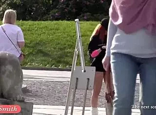 Is jeny smith flashing her bubble butt in public on hidden cam?