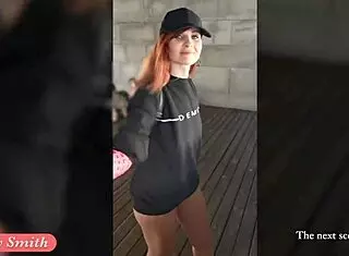 Is jeny smith flashing her bubble butt in public on hidden cam?