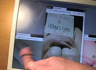 Horned Gods Pay Cum Tribute To Pinkbunny With Homemade Cock