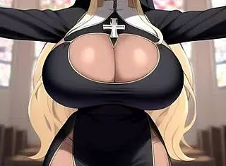 I’m obsessed with this nun priestess ai art compilation from Asian hentai.