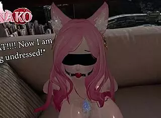 Catgirl Gets Gagged And Choked On Huge Cock