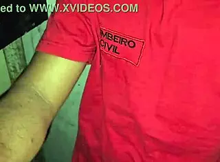 Firemen fucking in the back with sheer clothes.