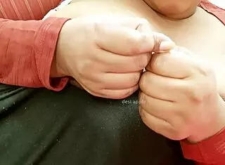 latina friend with big tits in suggestive scene