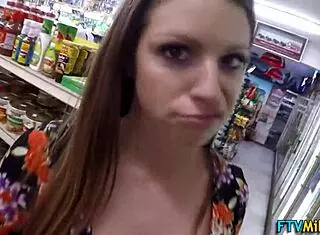 busty milf toys herself pov outdoors with big tits 😍