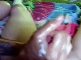 Wife Strokes Cock With Multiple Squirts