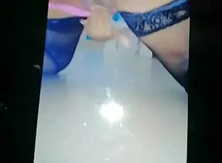 i'm giving a tribute to vcxz61 with my cum all over her