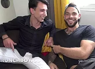 Sandro's Raw Bareback Passion with Kevin David for Crunchboy