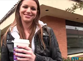 busty milf toys herself pov outdoors with big tits 😍