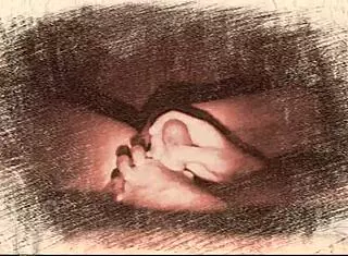 Blowjob and handjob session with intense sucking.