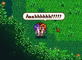 Leah and abigail engage in threesome sex in stardew valley