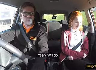 Ella Hughes, the Petite Redhead, Swallows My Hot Cumload Outdoors