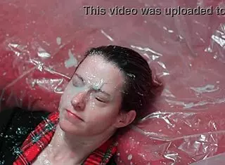 Homemade fake bukkake clip with wild amateurs getting messy in group action. Check this out!