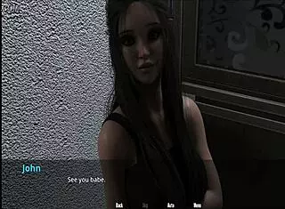 John carries all three girls