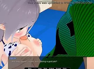 cute shy girl in complex society turns into a slut, showing her tits and ass