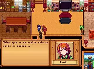 Leah and abigail engage in threesome sex in stardew valley