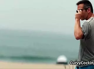 busty blonde on roller blades picking up guys for hardcore blowjob and cock