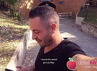 Sweet Blonde Teen Lily Ray Enjoying Big Dick Behind Old Shack