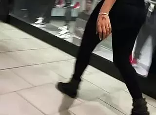 mondawmin ass in leggings at the shop gets anal