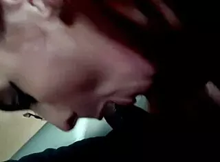 queen bee escort deepthroats and swallows interracial cock like a pro