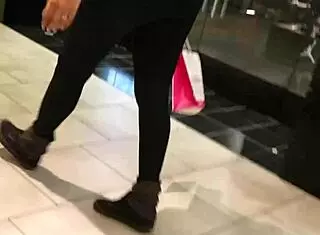 mondawmin ass in leggings at the shop gets anal