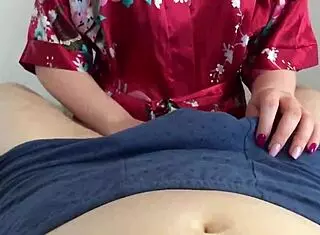 Horny Stepmom Handjob