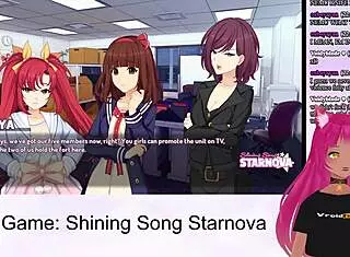 Have you seen vtuber lewdneko play shining song starnova aki route?