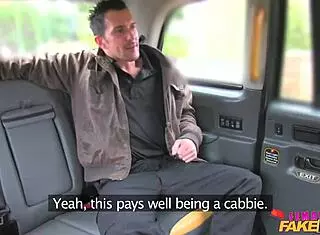 ugh, fake taxi chick driver swallows cop’s load in wild ride