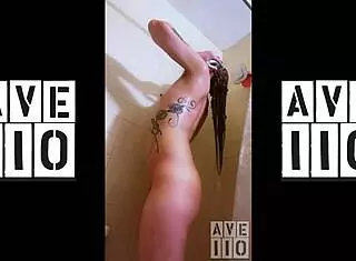 I, Phoendixxx, grop my tits n ass in da soapy shower solo