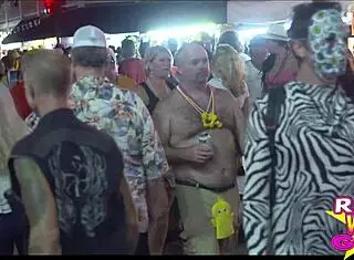 Fantasy Fest Street Flashing Sluts Expose Nude Bodies In Public Party Outdoors!