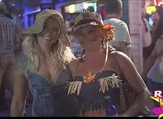 Fantasy Fest Street Flashing Sluts Expose Nude Bodies In Public Party Outdoors!