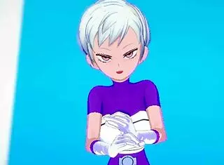 Chirai feels naughty emotions after intense training in dragon ball