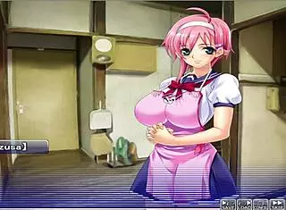 anime girl in apartment of love ep 13 getting her pussy drained by hentai character