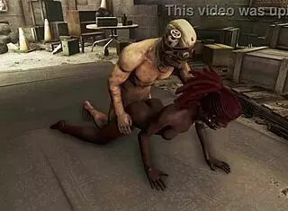 Hot Black Bound in Fallout Bondage