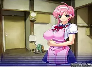 anime girl in apartment of love ep 13 getting her pussy drained by hentai character